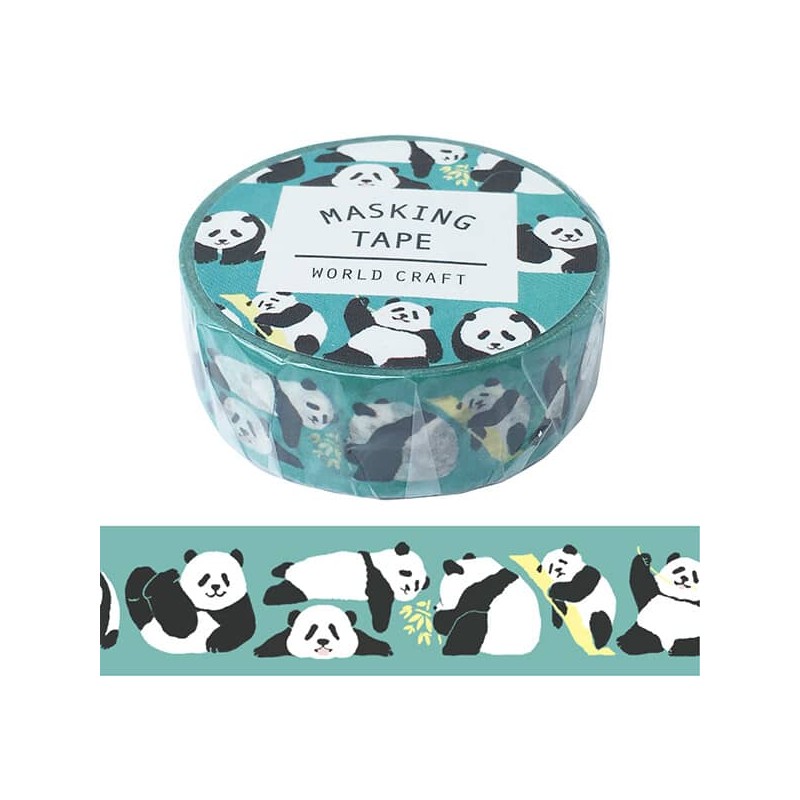 Rouleau de Washi Tape Japonais avec pour motif des Panda