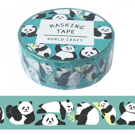 Rouleau de Washi Tape Japonais avec pour motif des Panda