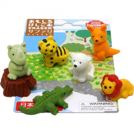 Lot de Gommes Animaux - Iwako - Gomme japonaise