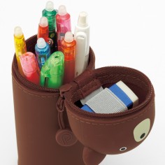 Trousse Verticale de la marque PuniLabo avec motif Chien Shiba - Couvercle