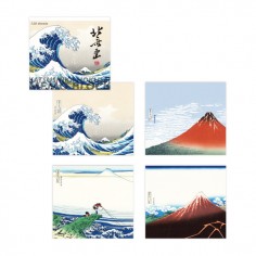 Bloc Notes avec pour motif les oeuvres de Hokusai