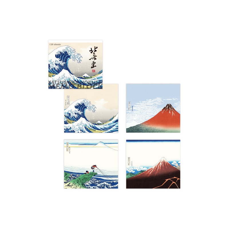 Bloc Notes avec pour motif les oeuvres de Hokusai