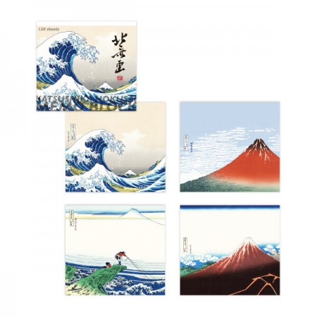 Bloc Notes avec pour motif les oeuvres de Hokusai