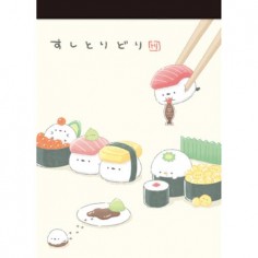 Bloc Notes avec pour motif des sushis Marrants